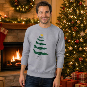 Sudadera Árbol de Navidad de Aviones Militares Aviación WW2