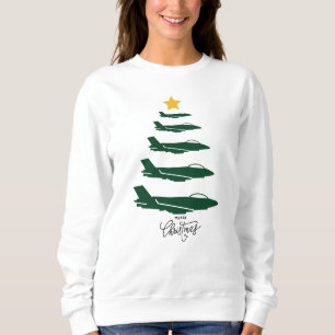 Sudadera Árbol de Navidad de Aviones Militares Aviación WW2