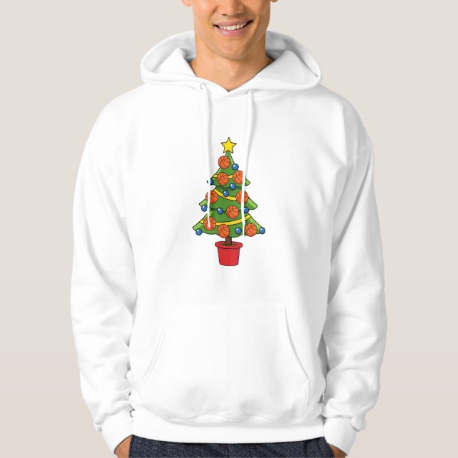 Sudadera Árbol de Navidad de Baloncesto (Anverso)