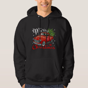 Sudadera Árbol de Navidad de Camión Rojo de Estilo Vintage