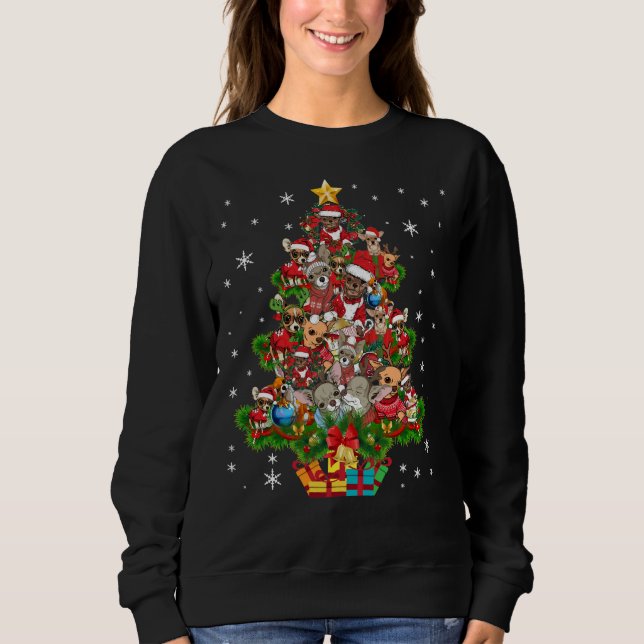 Sudadera Árbol de Navidad de Chihuahua (Anverso)