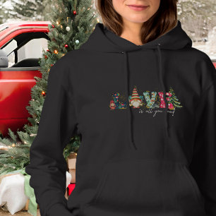 Sudadera Árbol de navidad de estilo rojo verde al aire libr