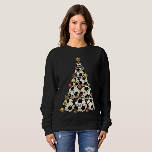 Sudadera Árbol de Navidad de Fútbol (Anverso completo)