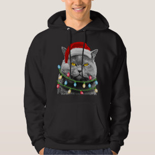 Sudadera Árbol de navidad de gato enciende Chicas de navida