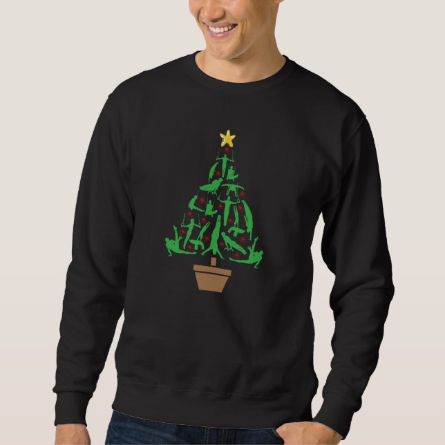 Sudadera Árbol de navidad de gimnasia masculina (Anverso)