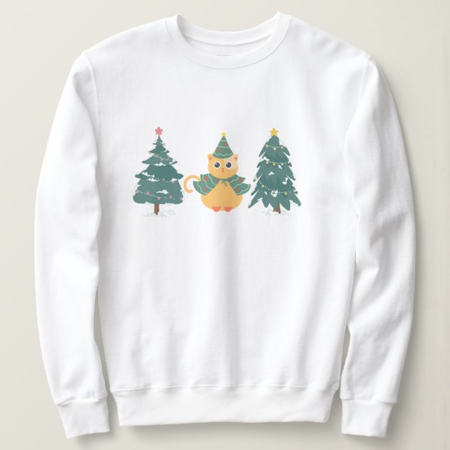 Sudadera Árbol de Navidad de Navidad de Navidad (Anverso del diseño)
