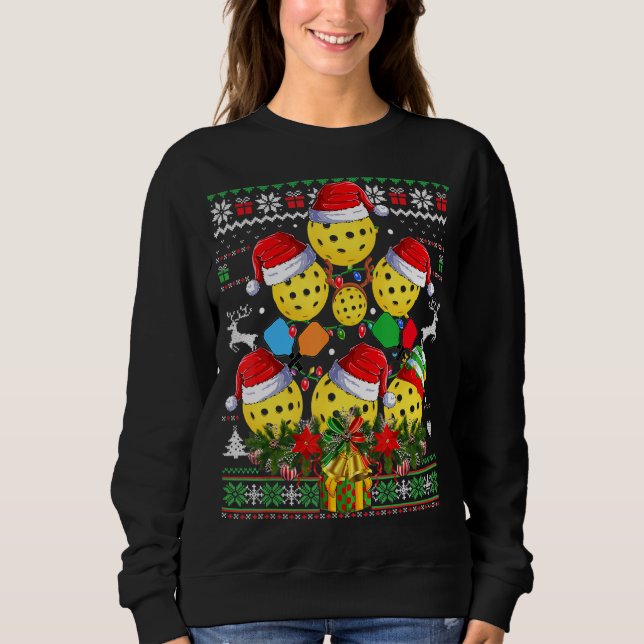 Sudadera Árbol de navidad de pellebol sudadizo Santa Paddl (Anverso)