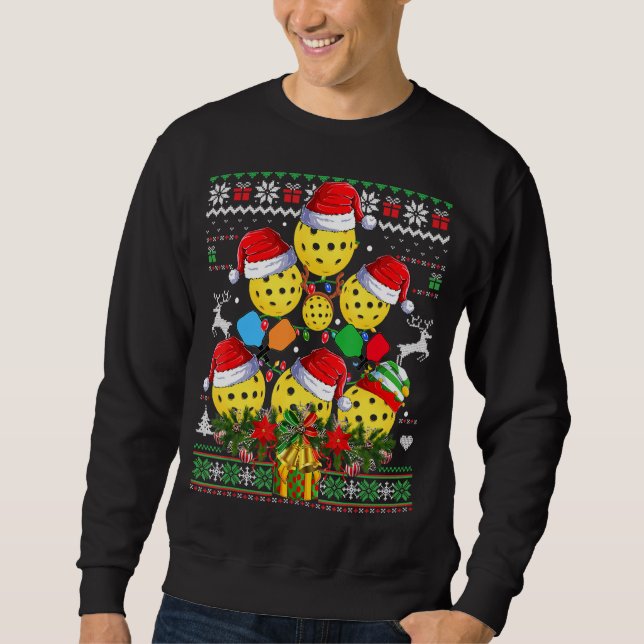 Sudadera Árbol de navidad de pellebol sudadizo Santa Paddl (Anverso)