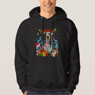 Sudadera Árbol de navidad de reno de heliondo oscuro ilumin
