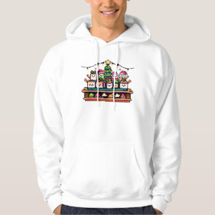 Sudadera Árbol de Navidad de sushi festivo - Arte de piano