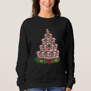 Sudadera Árbol de Navidad de Vaca Divertido Amante de Vaca 