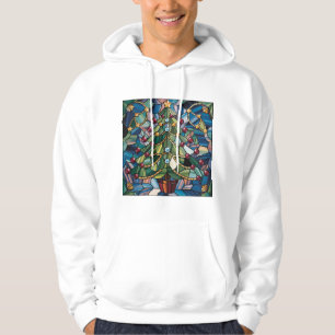 Sudadera Árbol de Navidad de Vidrio Pintado Estilo Tiffany