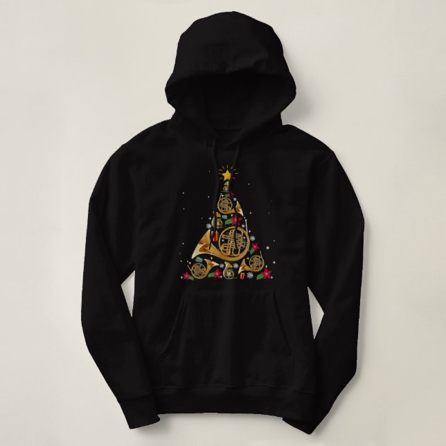 Sudadera Árbol de Navidad del Cuerno de Francia (Diseño del anverso)