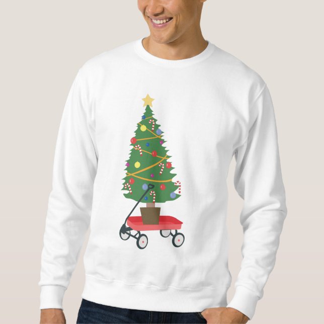 Sudadera Árbol de Navidad del vagón (Anverso)