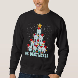 Sudadera Árbol de Navidad Dentista Vida Dental Santa Diente