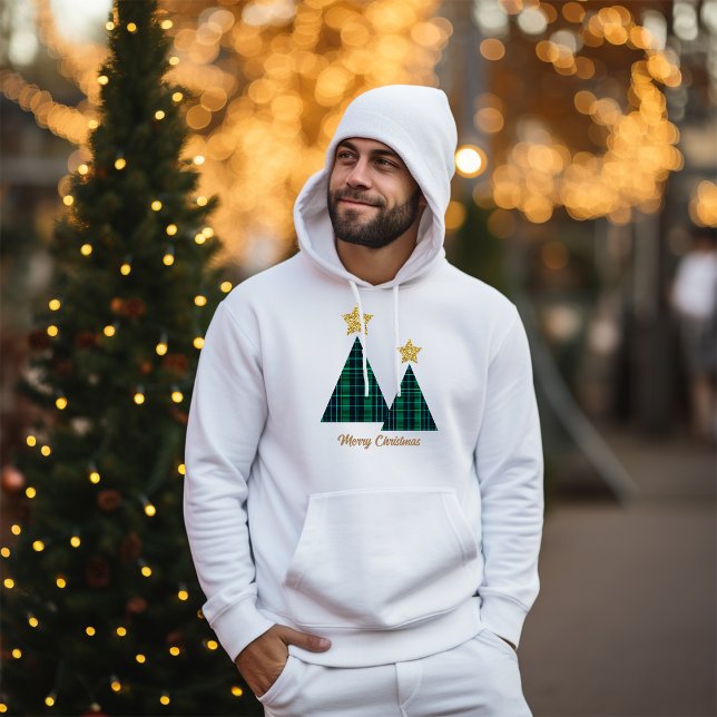 Sudadera Árbol de Navidad en estrella de oro verde (Subido por el creador)