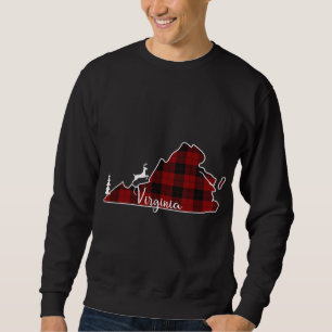 Sudadera Árbol de navidad estatal de Virginia