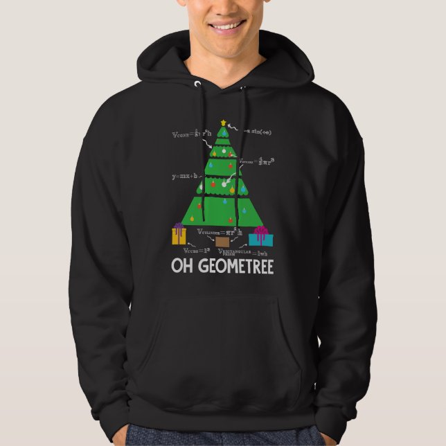 Sudadera Árbol de Navidad Geometree Geometría Matemáticas D (Anverso)