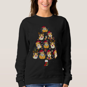 Sudadera Árbol de Navidad Hamster Led Hamster Nieve Chirtsm