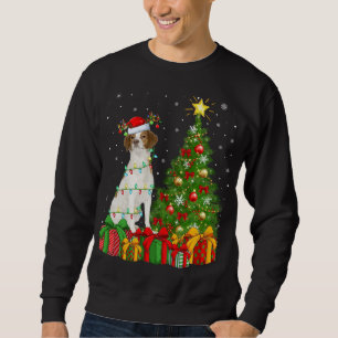 Sudadera Árbol de navidad iluminante Santa Hat Bretaña Perr