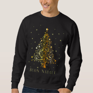 Sudadera Árbol de Navidad Italiano Decoración de Ornamentos