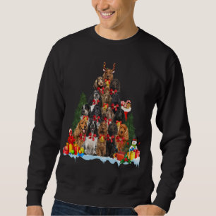 Sudadera Árbol de Navidad Pajama English Cocker Spaniel nav