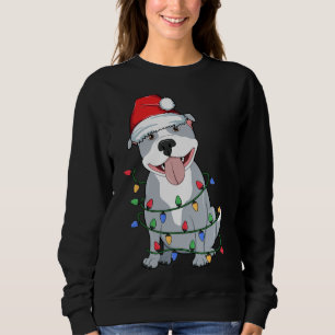 Sudadera Árbol de Navidad Pitbull Luz Santa Dog Noche Kid B