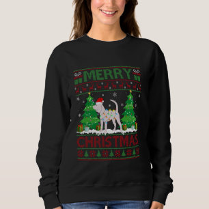 Sudadera Árbol de Navidad Suave Feo Iluminación Perro Beagl