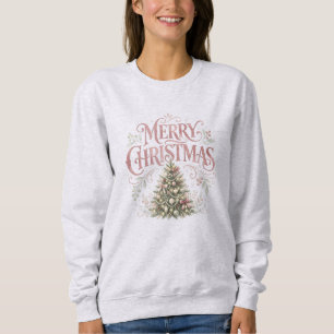 Sudadera Árbol de Navidad tradicional rosa   Pinkmas