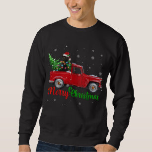 Sudadera Árbol de Navidad vagón vintage en camioneta navida