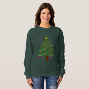 Sudadera Árbol de navidad verde Thunder_Cove