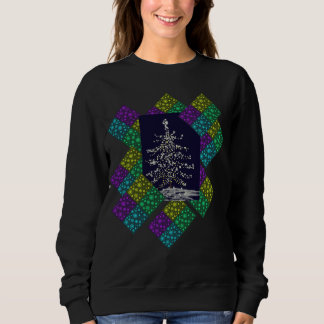 Sudadera Árbol de navidad y copos de nieve