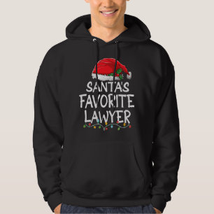 Sudadera Árbol de Navidades abogados favoritos de Santa Cla