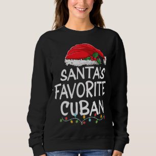 Sudadera Árbol de Navidades cubanos favoritos de Santa Clau