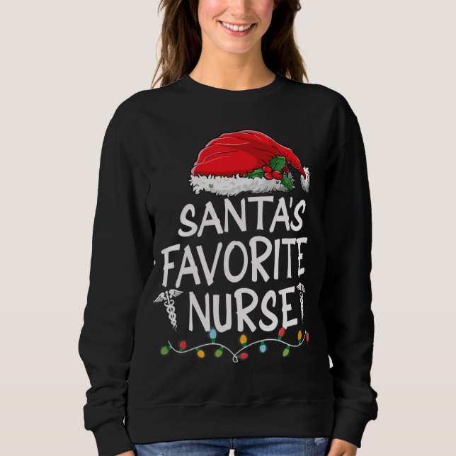 Sudadera Árbol de Navidades de enfermería favoritos de Sant (Anverso)