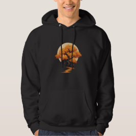 Sudadera Árbol de otoño y luna