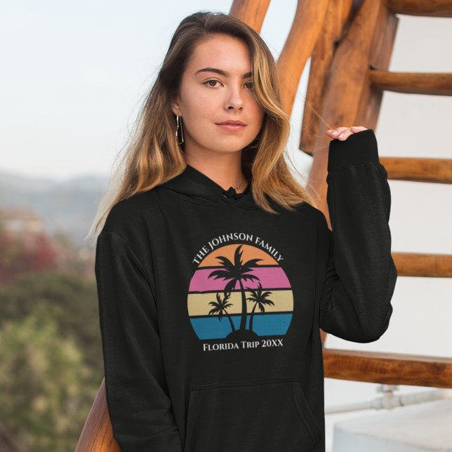 Sudadera Árbol de palmeras de paseo marítimo por la playa d (Subido por el creador)