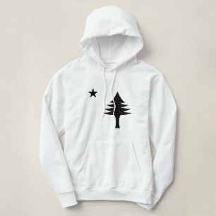 Sudadera Árbol de pino y bandera de la estrella 1901 del es