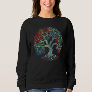 Sudadera Árbol de tintes de la vida artista de Wiccan