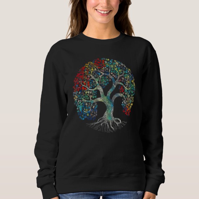 Sudadera Árbol de tintes de la vida artista de Wiccan (Anverso)
