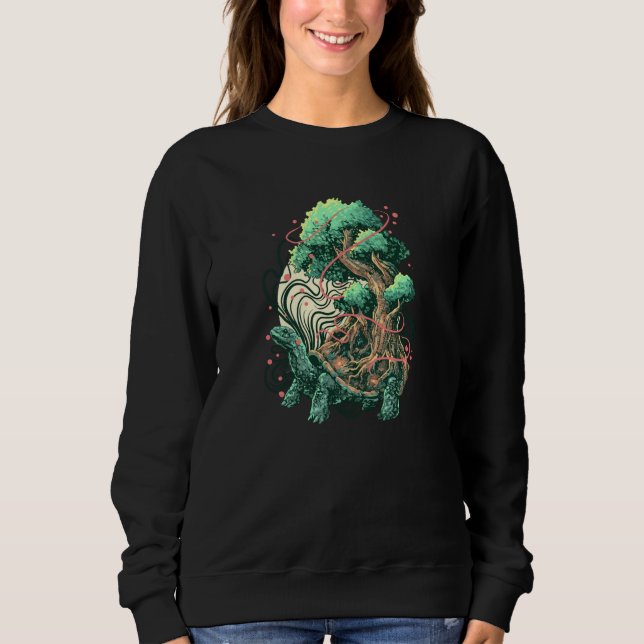 Sudadera Árbol de tortugas (Anverso)
