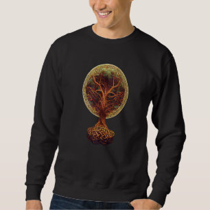 Sudadera Árbol De Vida Yggdrasil Celta Knotwork Norse Symbo