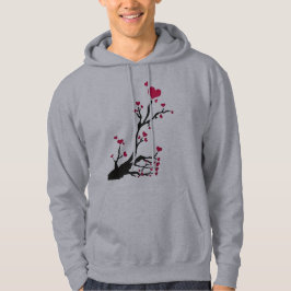 Sudadera árbol del corazón negro