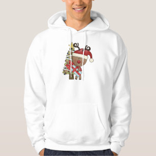 Sudadera Árbol del día de fiesta del reno de Rudy