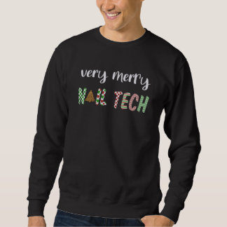 Sudadera Árbol navideño de belleza de arte Nail muy diverti