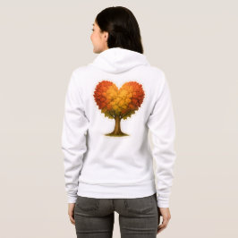Sudadera Árbol otoñal con forma de corazón