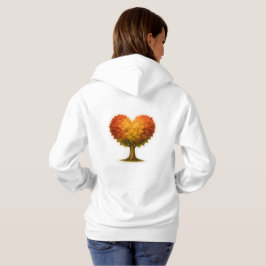 Sudadera Árbol otoñal con forma de corazón