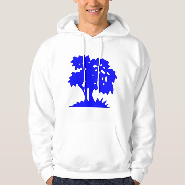 Sudadera Árbol personalizado - Azul (Anverso)