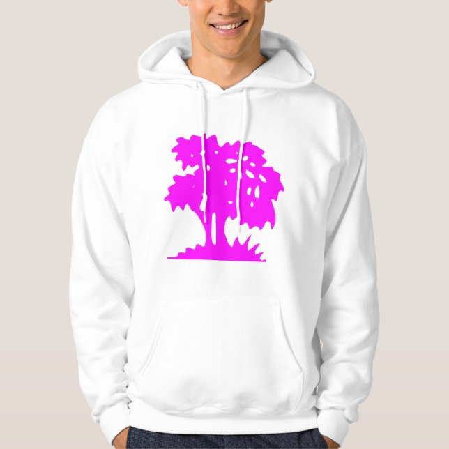 Sudadera Árbol personalizado - magenta (Anverso)