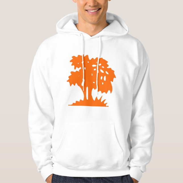 Sudadera Árbol personalizado - Naranja (Anverso)